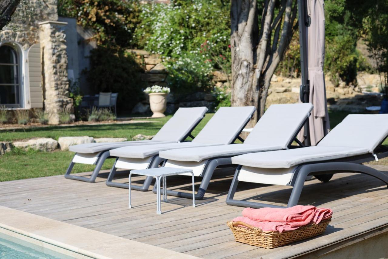 L'Elegante Bastide En Pierre Avec Vue Sur Le Vieux Village De Mougins Dış mekan fotoğraf